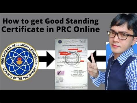 how to get prc good standing certificate online|HOW TO REGISTER IN THE ONLINE REQUEST FOR .